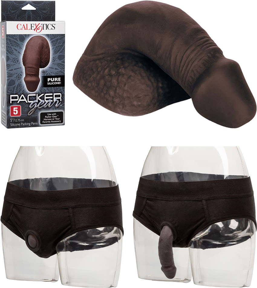 CalExotics Packer Gear soft realistic dildo - Black