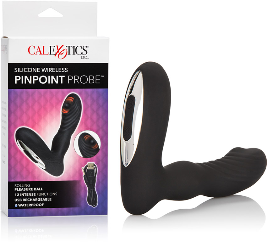 CalExotics PinPoint Probe Prostata-Massager mit beweglicher Kugel