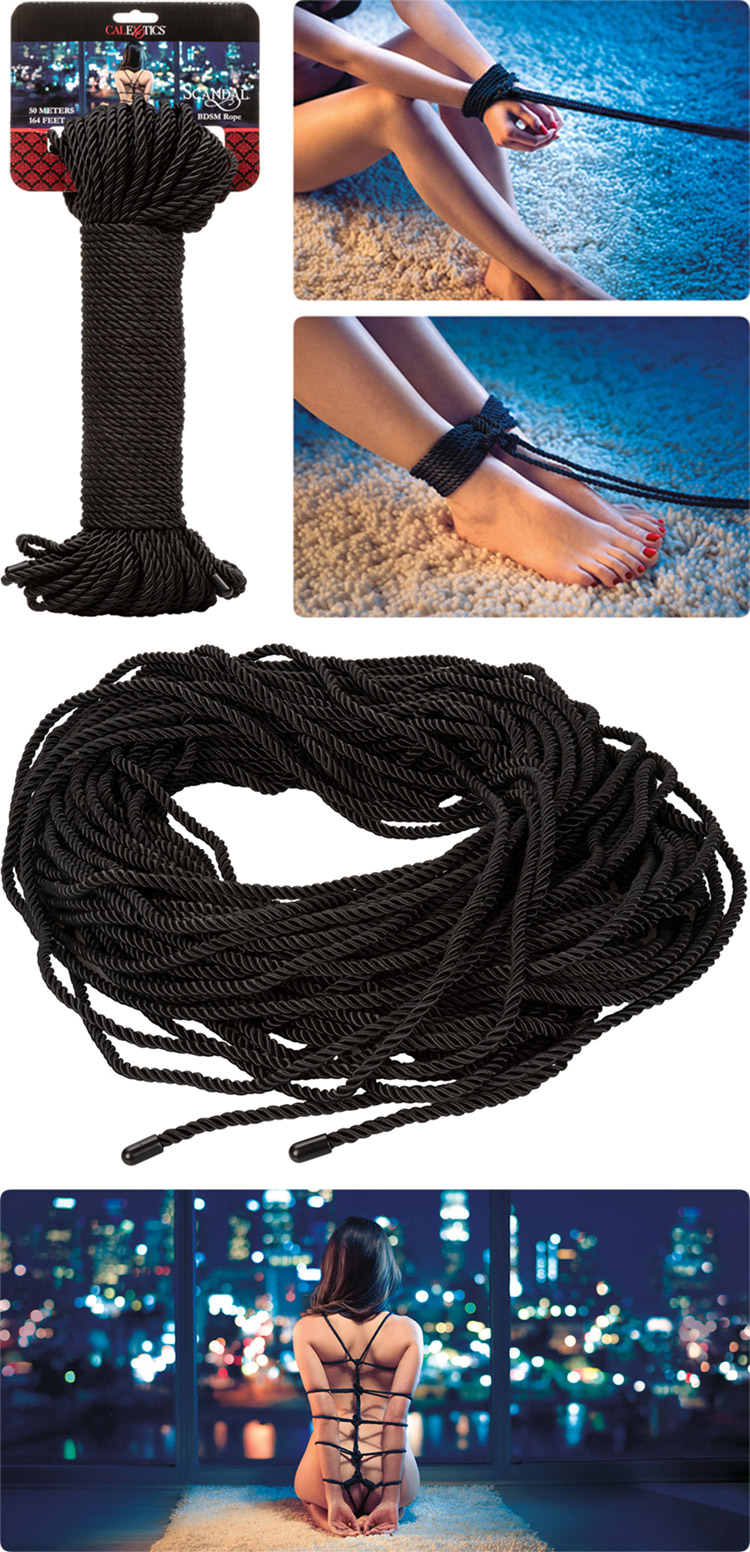 Scandal bondage rope - Black (50 m)