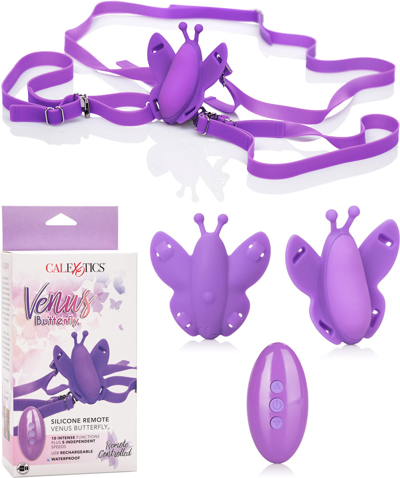 Venus Butterfly vibrating remote-controlled G-String