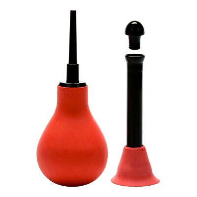 CalExotics Vulcanite | Analdusche mit 2 Aufsätzen