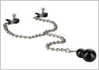 CalExotics NipplePlay connected and weighted nipple clamps