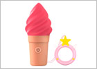 Cand'Ice Raspberry Jolly clitoral stimulator in the shape of an ice cream
