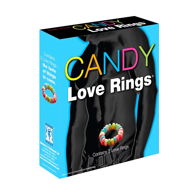 Candy Love Rings - Essbarer Penisring aus Zuckerperlen - 3 St.