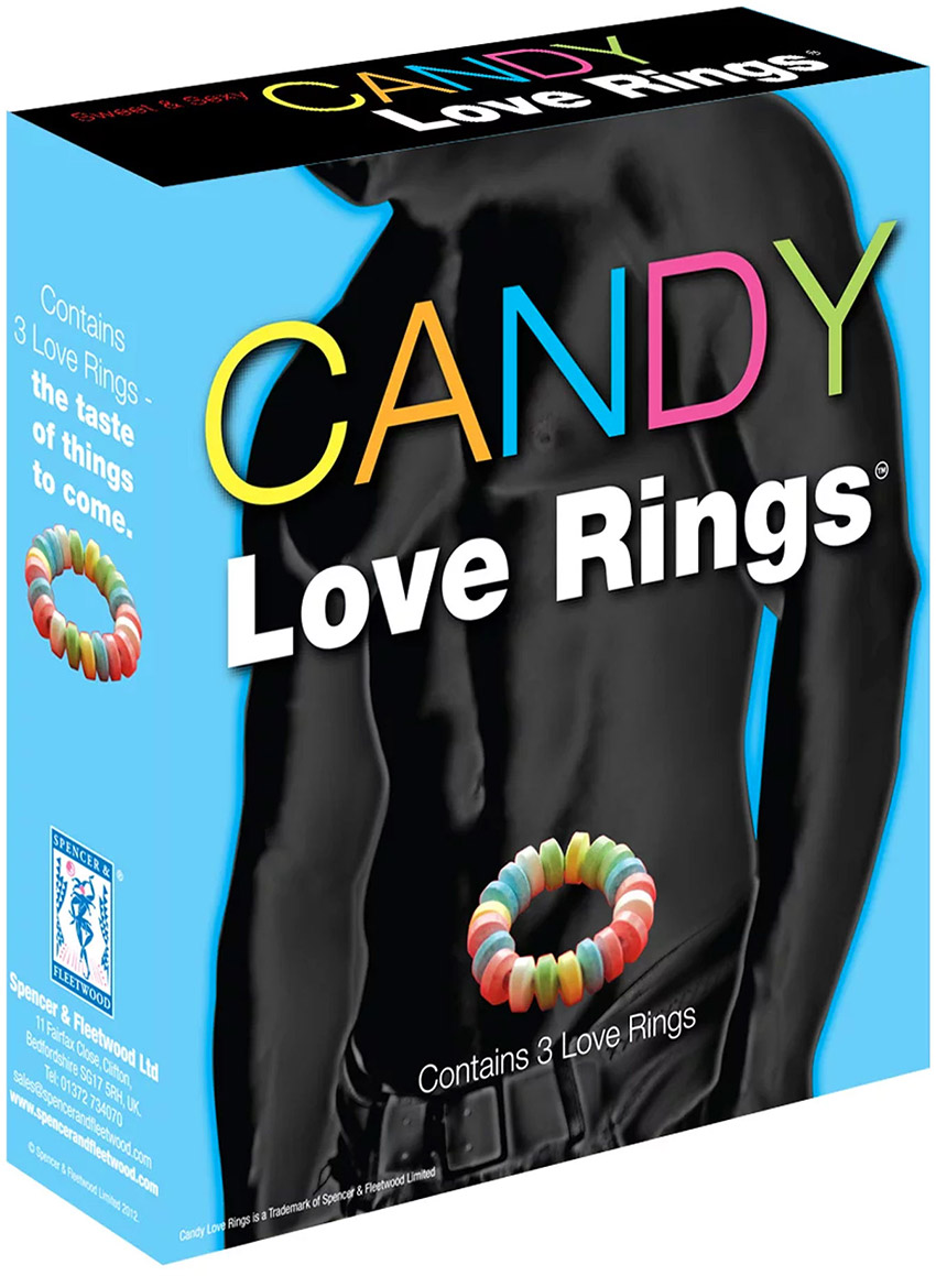 Candy Love Rings - Anello per pene con caramelle - 3 p.zi