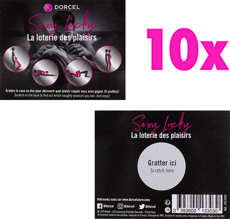 Dorcel La Loterie Des Plaisirs 10er-Pack Rubbelkarten