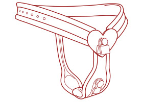 Keuschheitsgürtel für Frauen und Männer - KissKiss