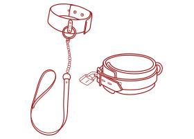 BDSM Halsbänder & Leinen - KissKiss