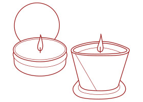 Bougies de Massage pour Couples - KissKiss