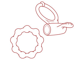 Anneau vibrant & Cockring pour homme - KissKiss