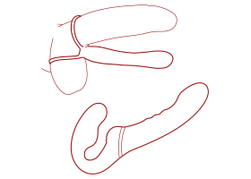 Strapless dildos et strap-on en Suisse - KissKiss