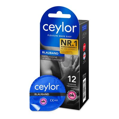 Ceylor Bande Bleue - 12 préservatifs - Envoi discret en 24h