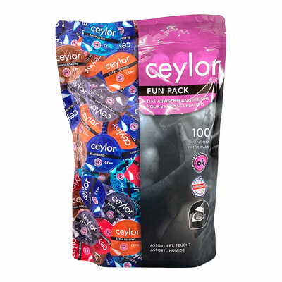 Ceylor Fun Pack | 100 préservatifs dans 6 différentes variétés Ceylor Fun Pack | 100 préservatifs dans 6 différentes variétés