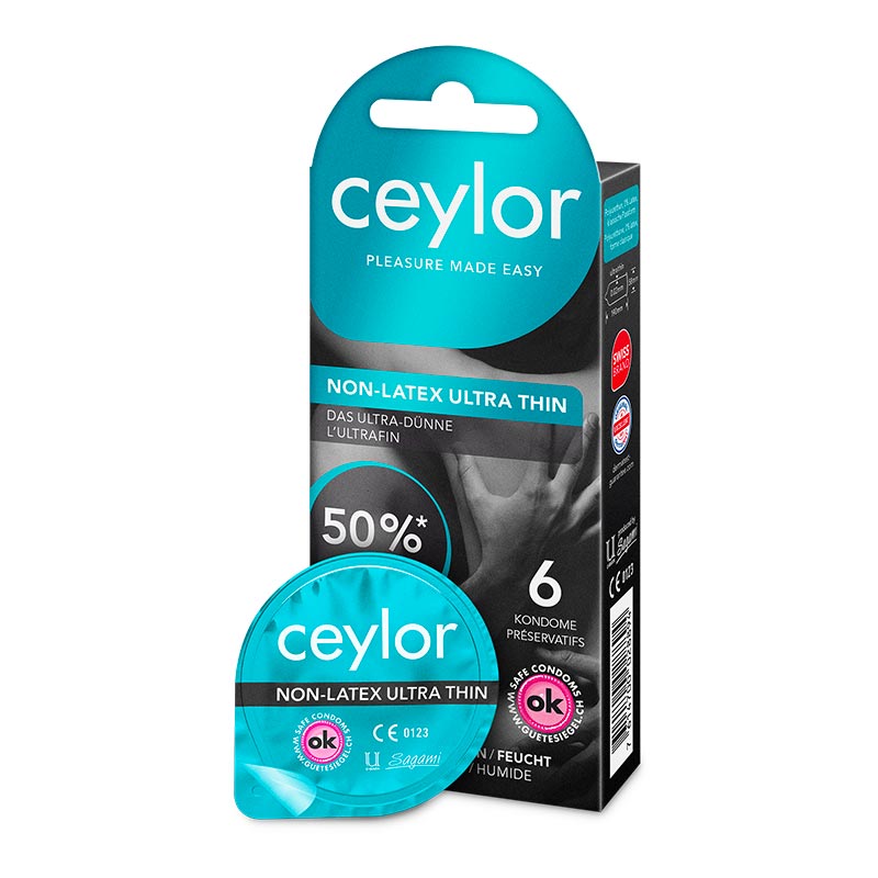 Ceylor Non-Latex ultra fin - sans latex (6 Préservatifs)