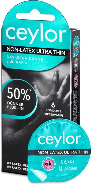 Ceylor Non-Latex ultra fin - sans latex (6 Préservatifs)