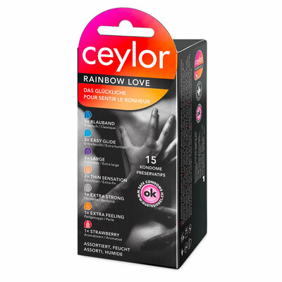 Ceylor Rainbow Love | 15 Kondome, um das Glück zu spüren