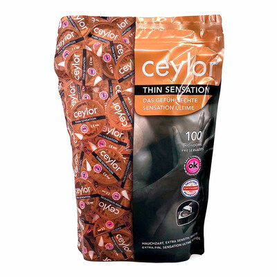 Ceylor Thin Sensation - Ultimative Gefühle - Packung mit 100 Kondomen