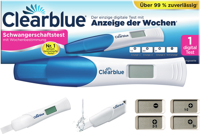 Clearblue - Test di gravidanza digitale con indicatore delle settimane