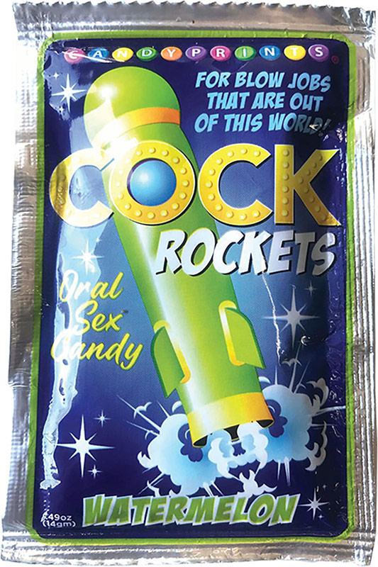 Candy Prints Cock Rockets Prickelnde Bonbons für oralen Sex - Wassermelone
