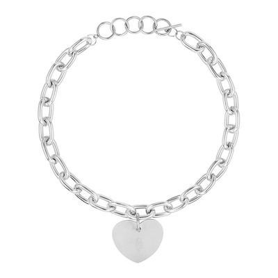 Obsessive Corrosis | Collier argenté élégant avec pendentif cœur