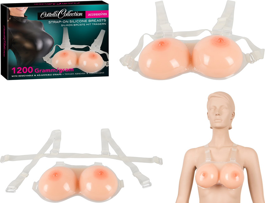 Cottelli Collection pair of silicone false breasts