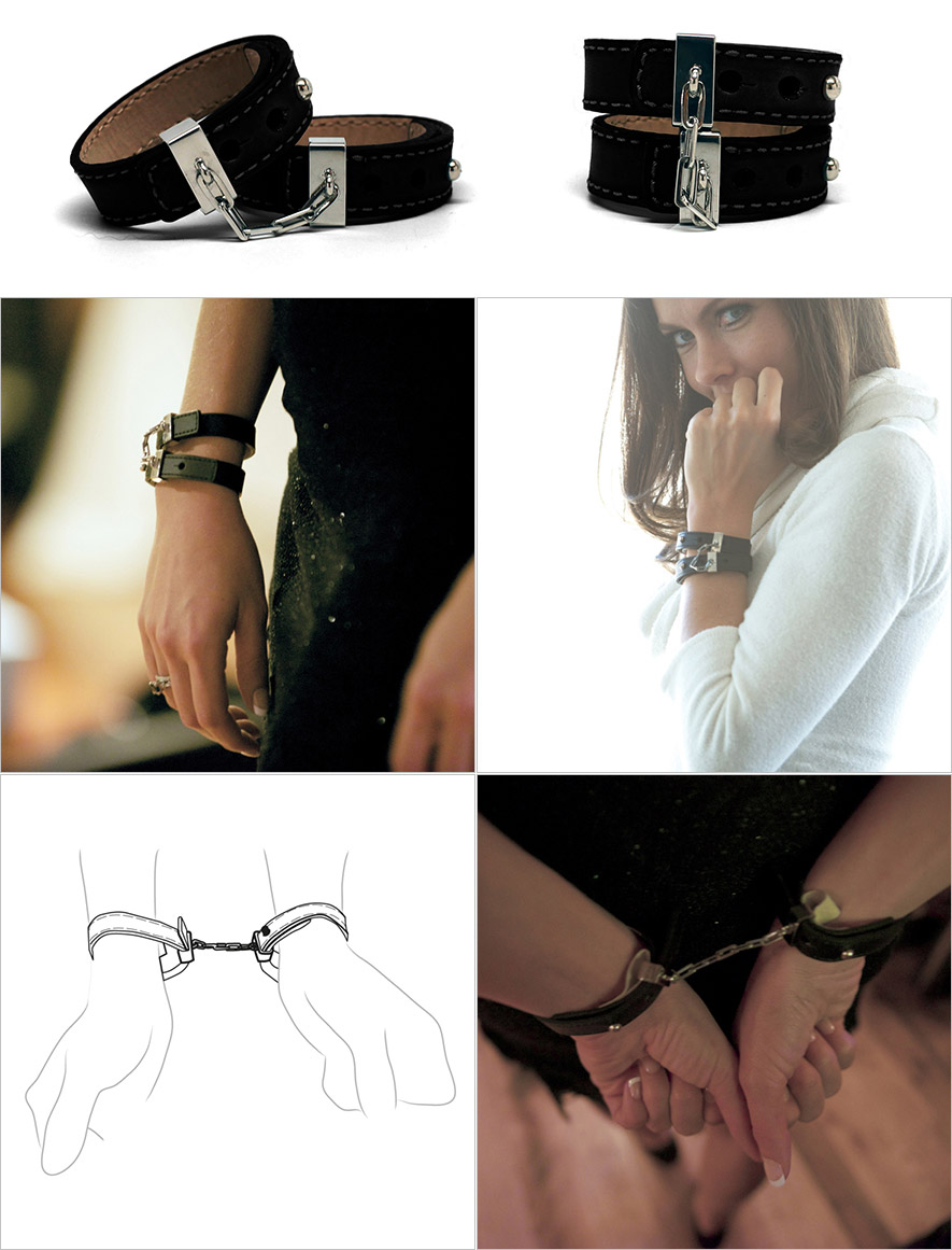 Menottes Crave Leather Cuff Bracelet