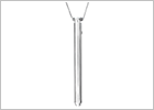 Crave Vesper Necklace & Mini Vibrator - Silver