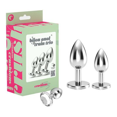 Crushious Bijou Anal Train Trio | 3 Analplugs mit Strasssteinen