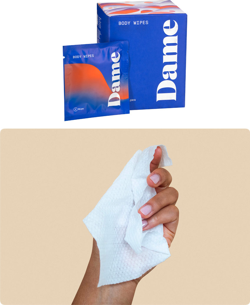 Lingettes intimes Dame Products Body Wipes (15 lingettes)