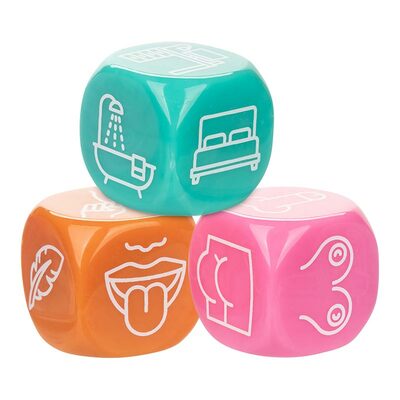 CalExotics Naughty Bits Roll With It | 3 freche Würfel freche Aktionen