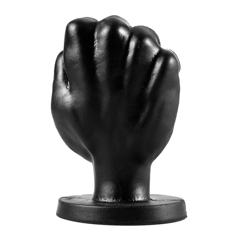 Dildo poing avec ventouse All Black Fist - 10 cm