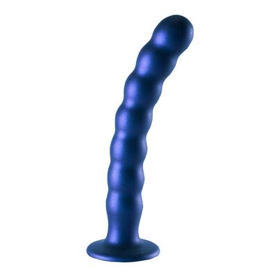 Ouch! Beaded G-Spot | Dildo perlé en silicone | Pour le point G | Bleu Ouch! Beaded G-Spot | Dildo perlé en silicone | Pour le point G | Bleu