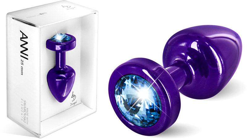 Diogol ANNI Butt Plug - Purple & blue (S)