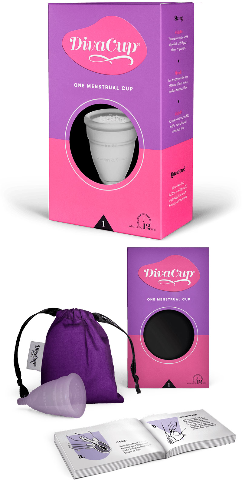 DivaCup Menstruationsbecher - Modell 1