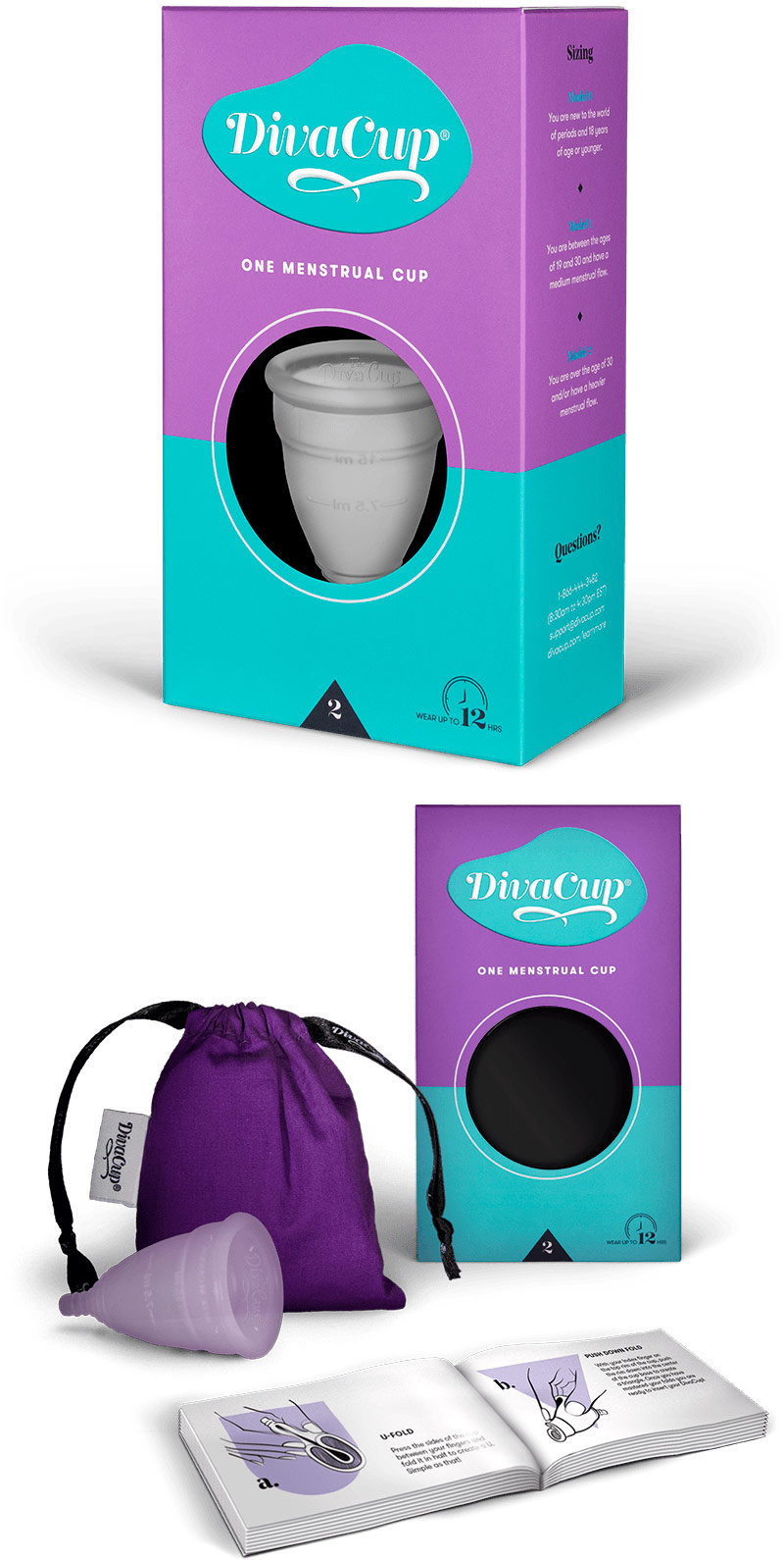 DivaCup Menstrual Cup - Model 2
