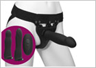 Doc Johnson Body Extensions hollow & vibrating strap-on dildo kit
