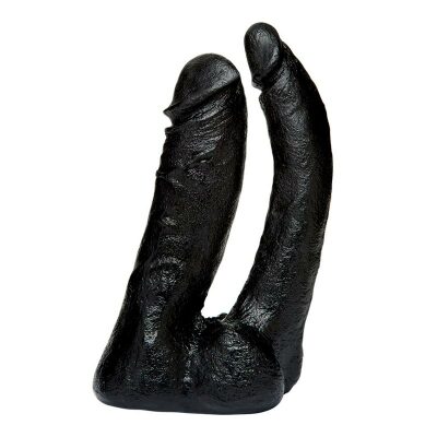Dildo double pénétration Doc Johnson Vac-U-Lock - Noir