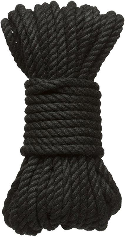 Corde bondage en chanvre Doc Johnson Kink Bind & Tie - Noir (9 m)