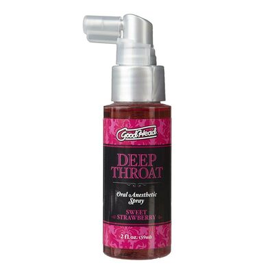 Doc Johnson Deep Throat | Spray für Oralsex | Erdbeeren | 59 ml