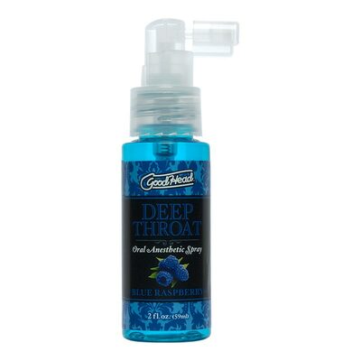 Doc Johnson Deep Throat | Spray für Oralsex | blaue Himbeere | 59 ml