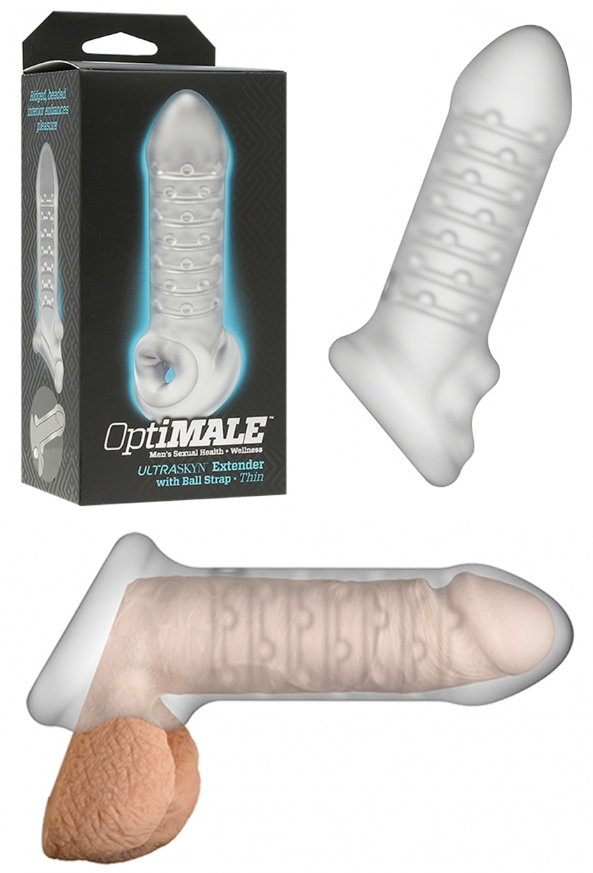 Doc Johnson OptiMALE Extender with Ball Strap | Penis sleeve