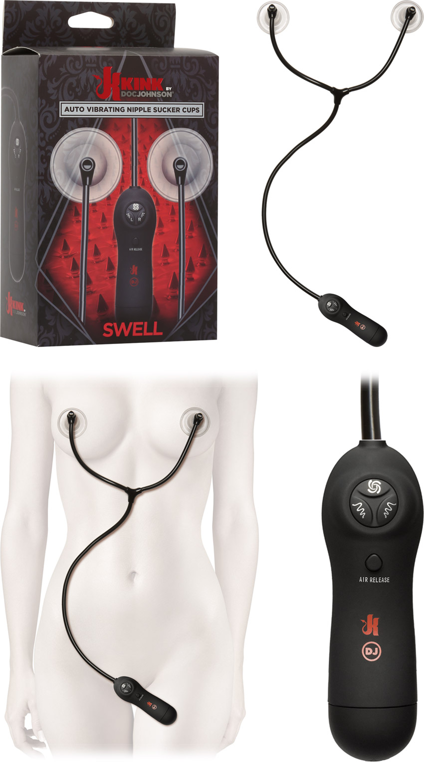 Doc Johnson Kink Swell vibrating and automatic nipple aspirators