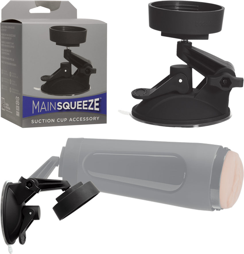Doc Johnson holder with suction cup for Main Squeeze masturbators