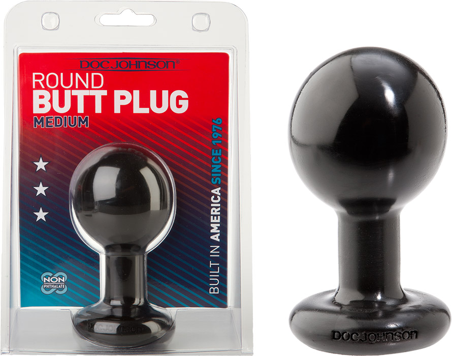 Doc Johnson Round Butt Plug Runder Analplug (Medium)