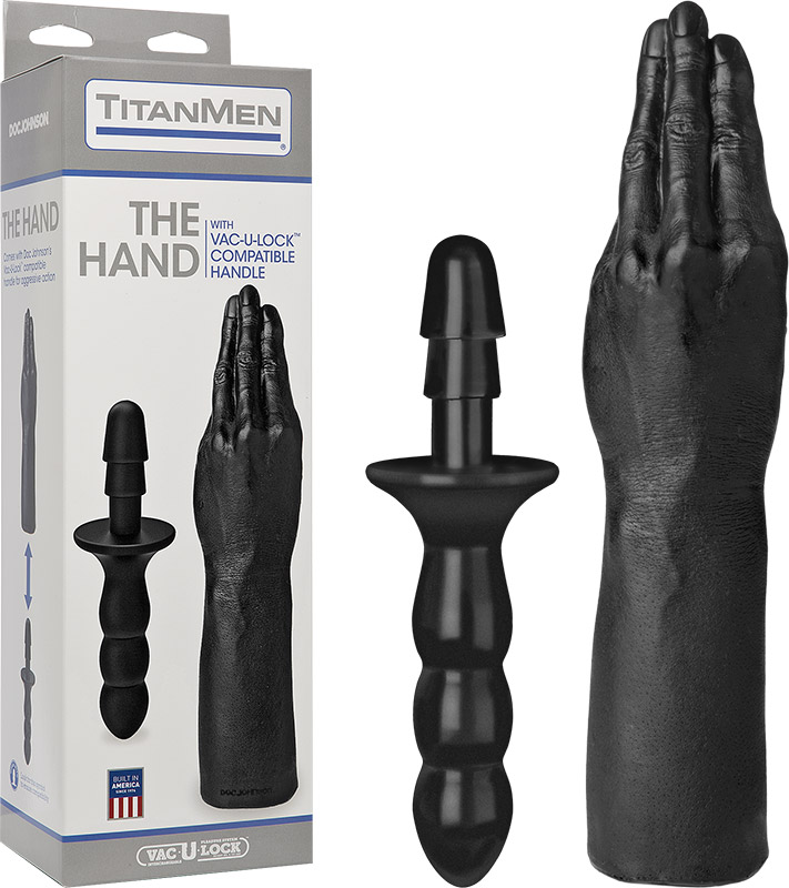 Doc Johnson TitanMen The Hand hand-shaped dildo - Black
