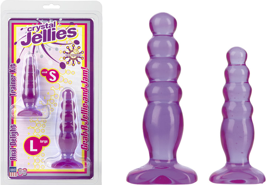 Kit di allenamento anale Doc Johnson Crystal Jellies