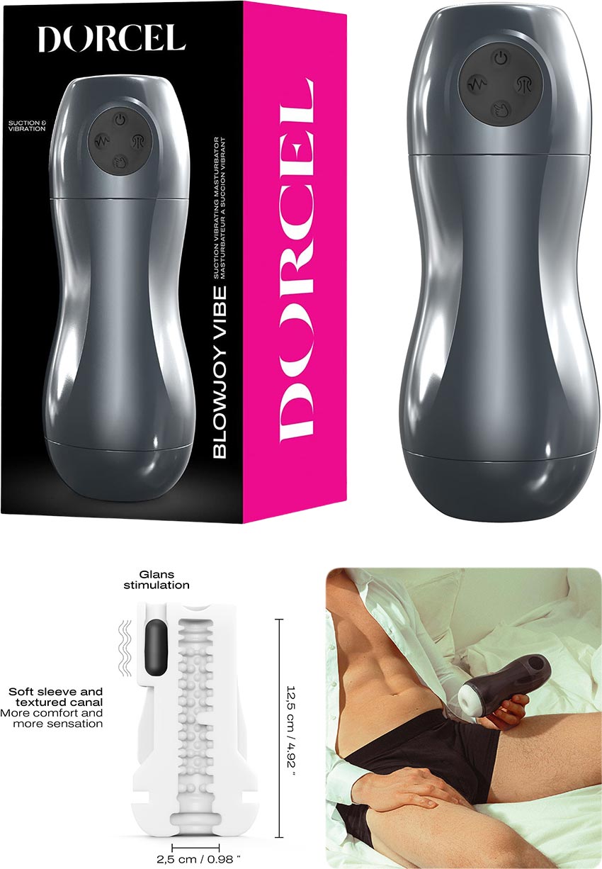 Dorcel Blowjoy Vibe vibrierender Masturbator (Saugfunktionen + Vibrationen)