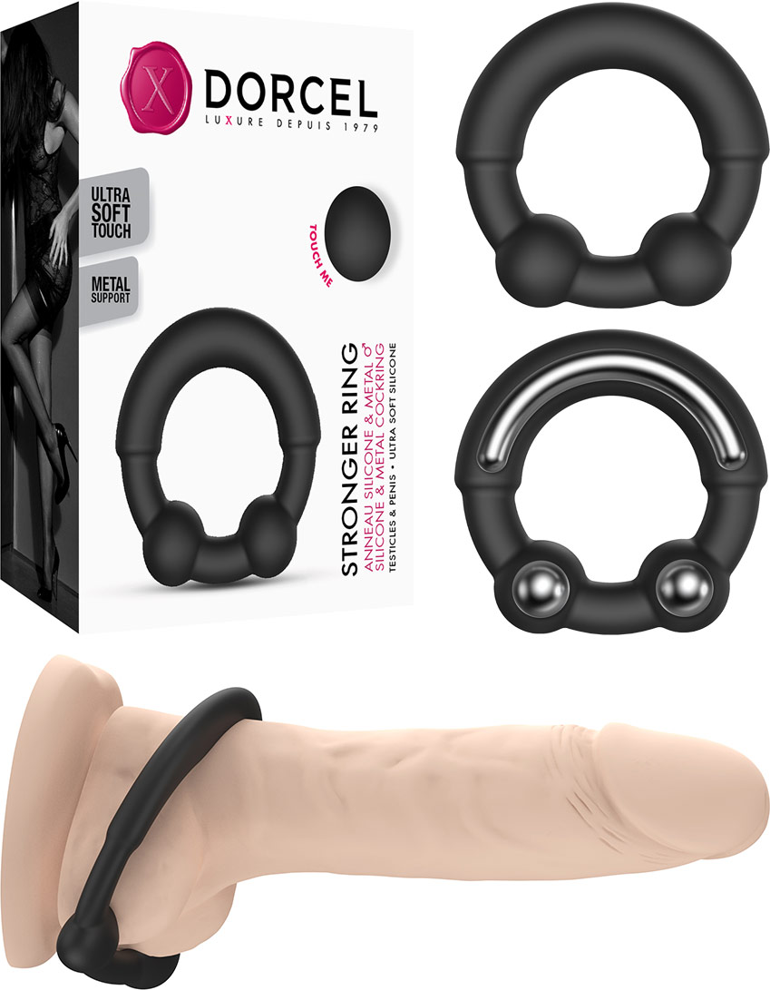 Dorcel Stronger Ring penis ring in silicone and metal