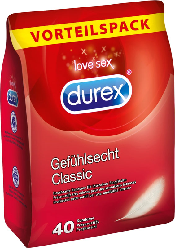 Durex Gefühlsecht Classic (40 Kondome)