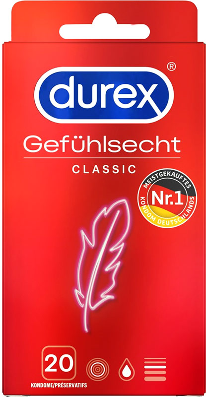 Durex Gefühlsecht Classic (20 Kondome)